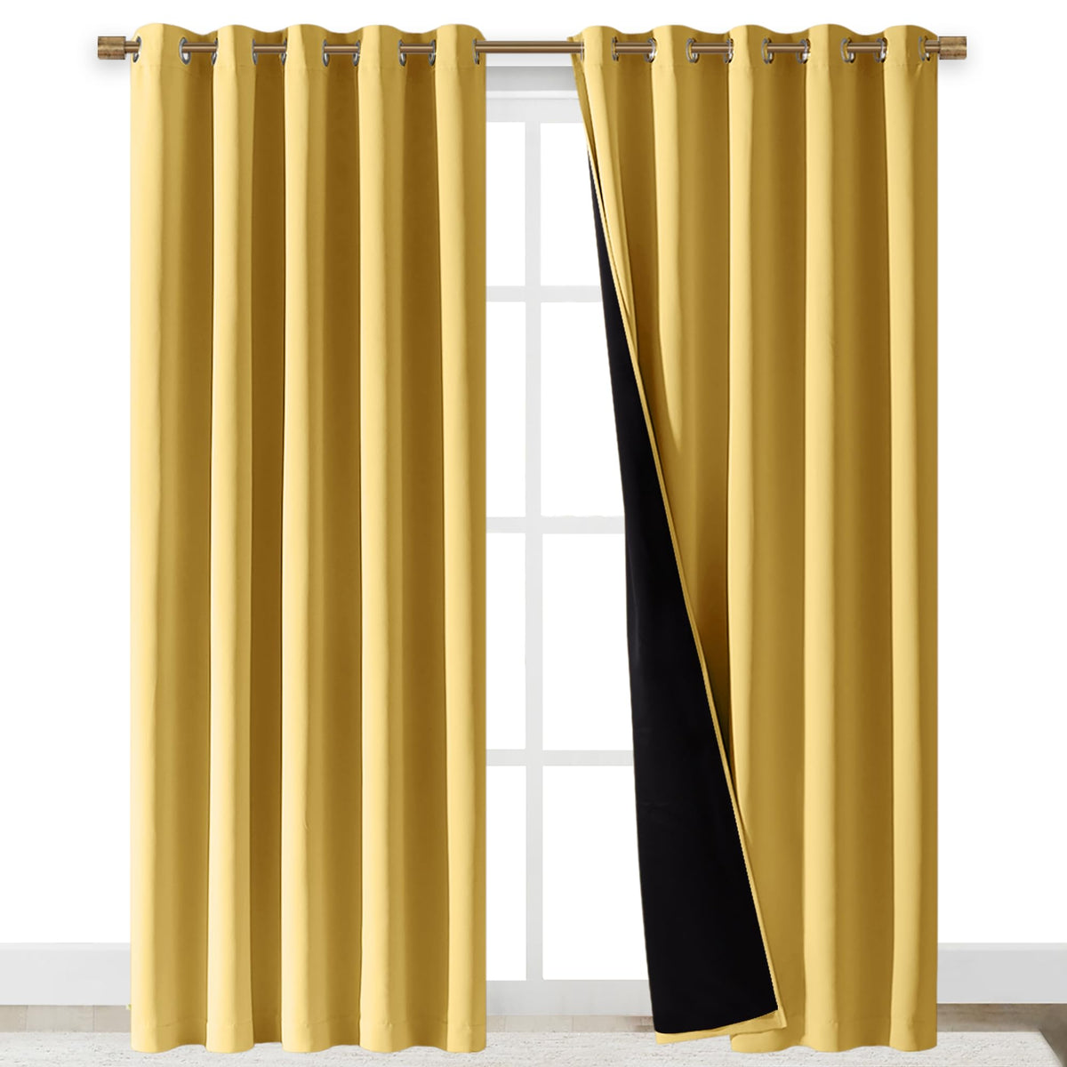 NICETOWN Full Blackout Double-Layer Curtains
