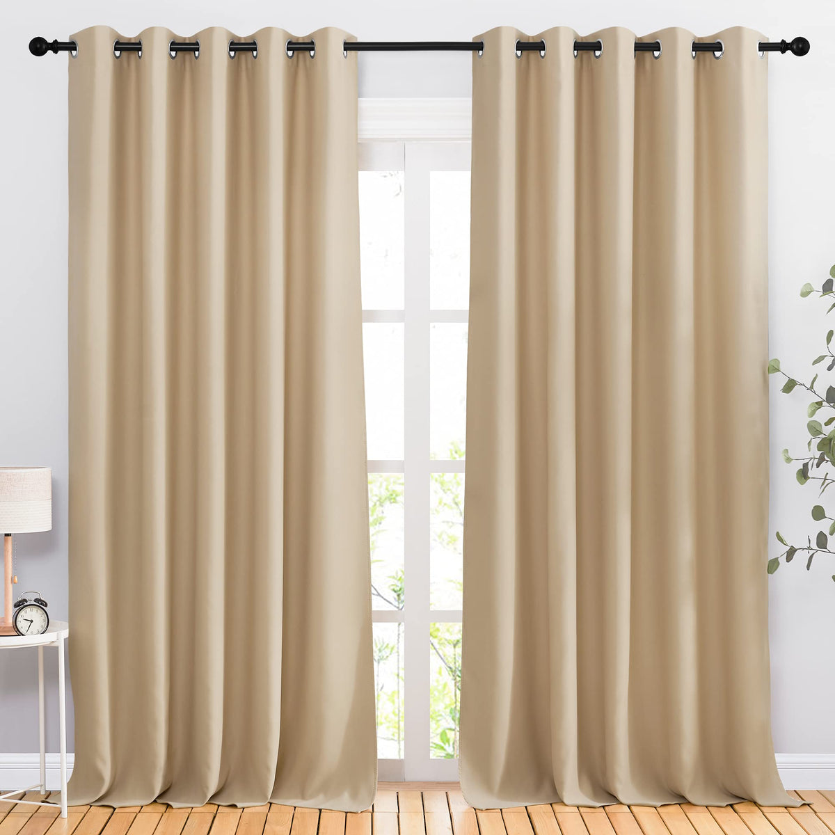 NICETOWN Grommet Blackout Room Darkening Curtains