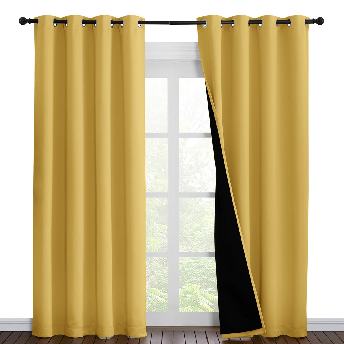 NICETOWN Full Blackout Double-Layer Curtains