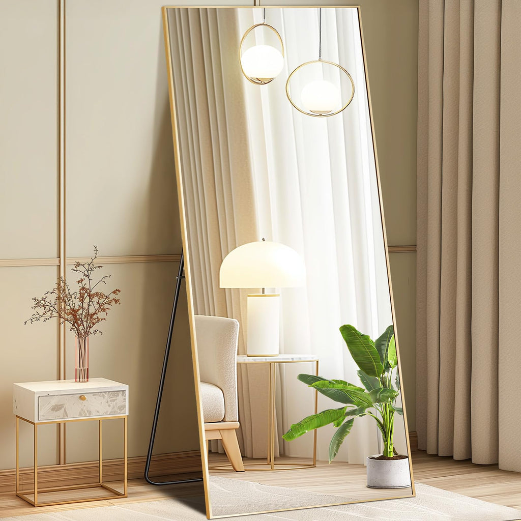 DUMOS Mirror Full Length Floor, Full Body Standing Mirror