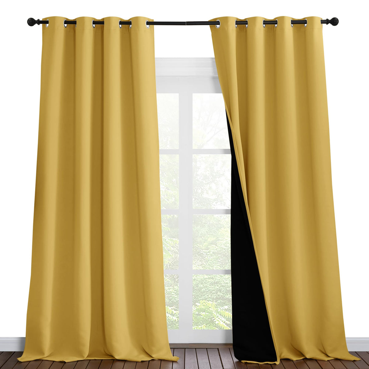 NICETOWN Full Blackout Double-Layer Curtains