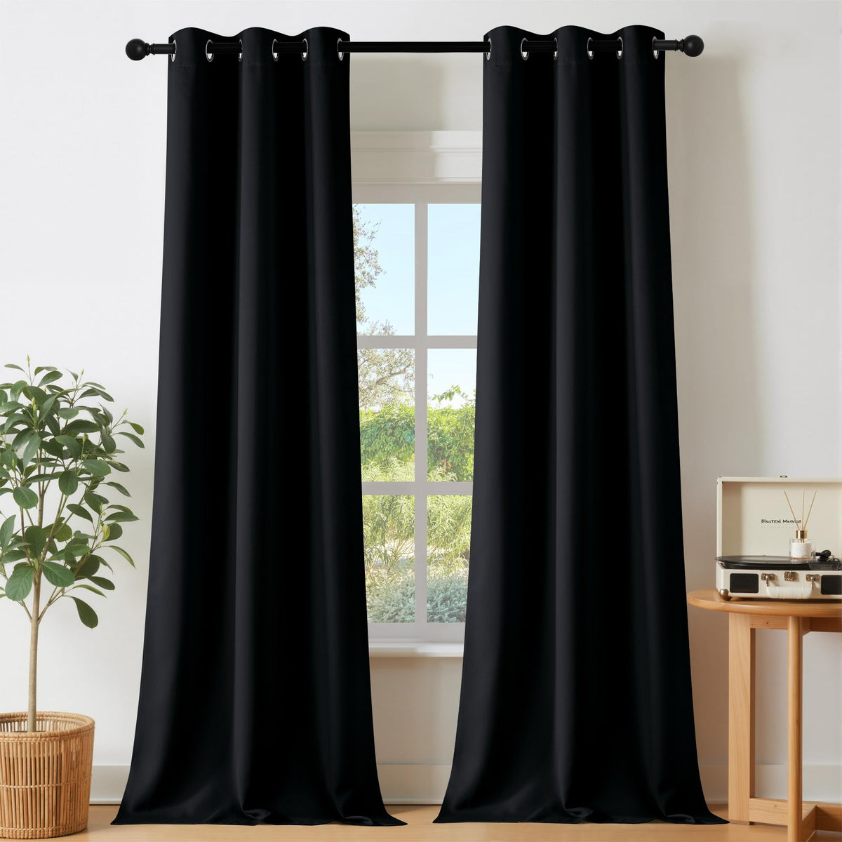 NICETOWN Grommet Blackout Room Darkening Curtains