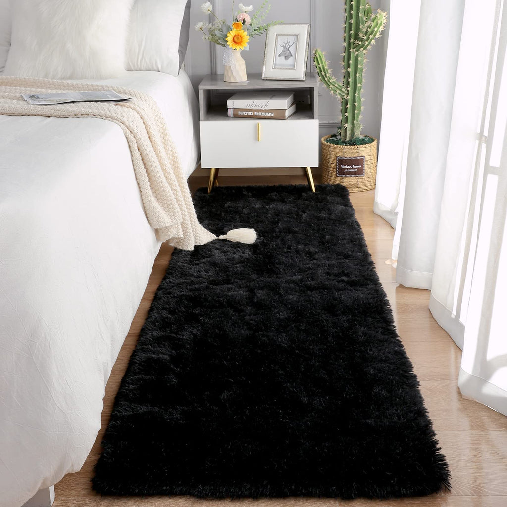 Chicrug Soft Runner Rug for Bedroom Living Room Plush Fluffy Rug 2x10