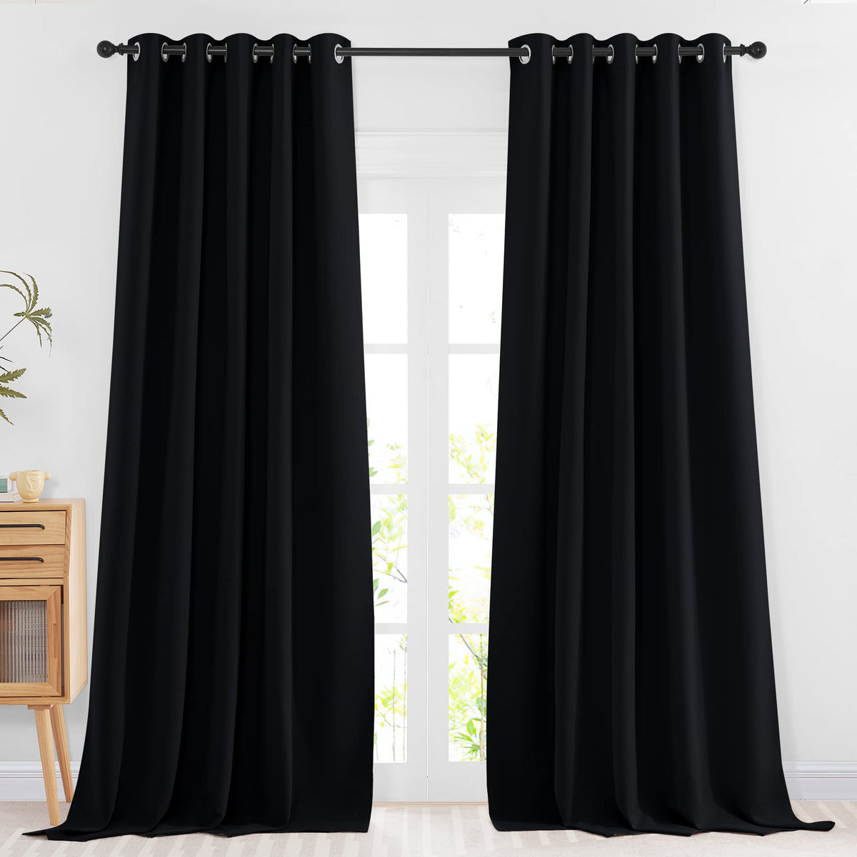 NICETOWN Grommet Blackout Room Darkening Curtains