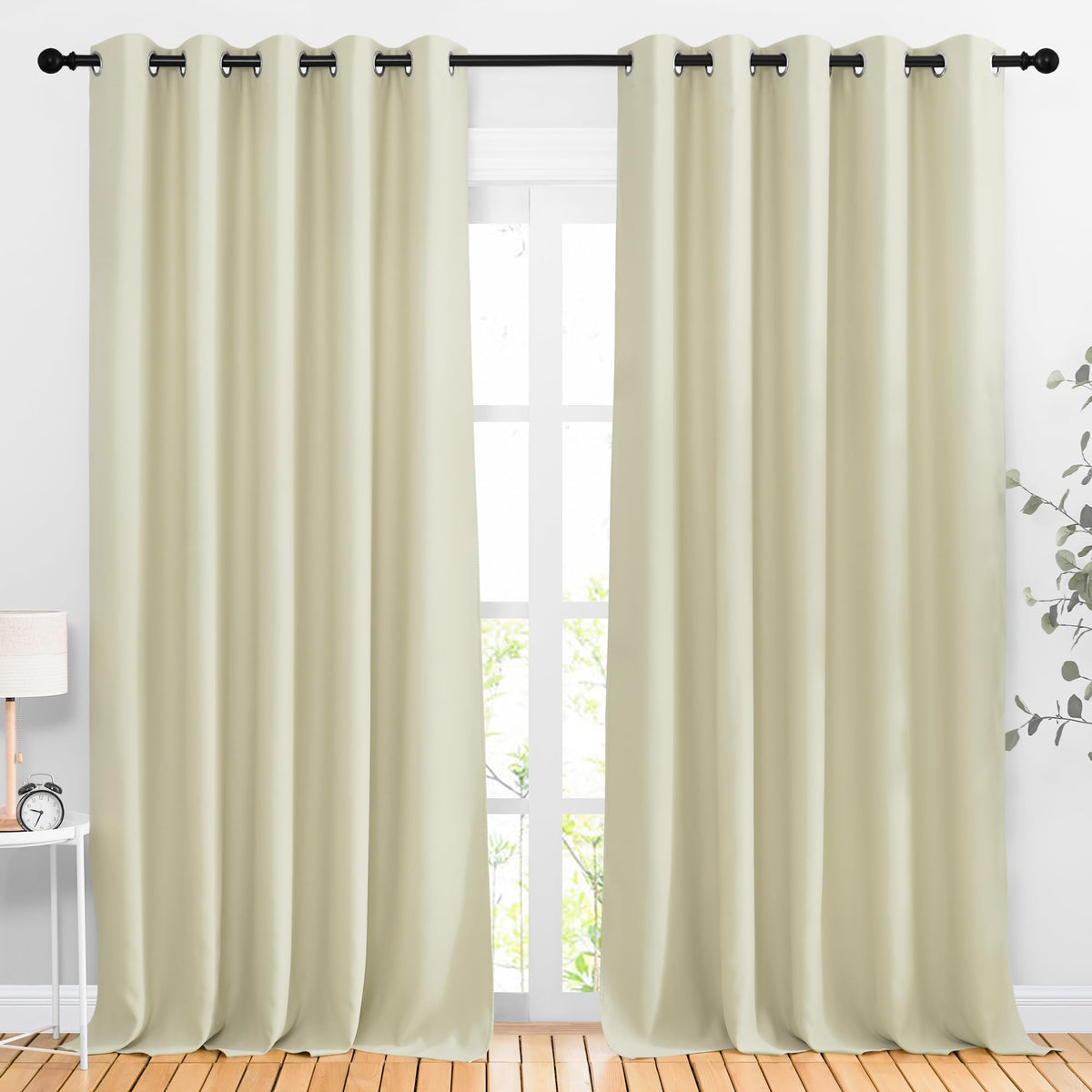 NICETOWN Grommet Blackout Room Darkening Curtains