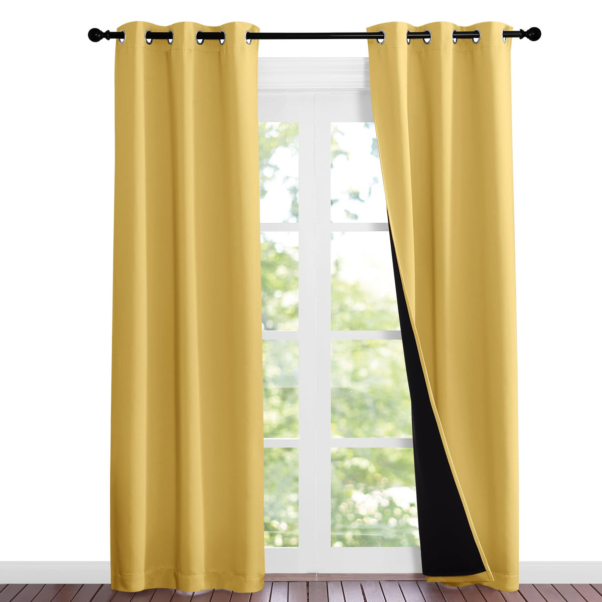 NICETOWN Full Blackout Double-Layer Curtains
