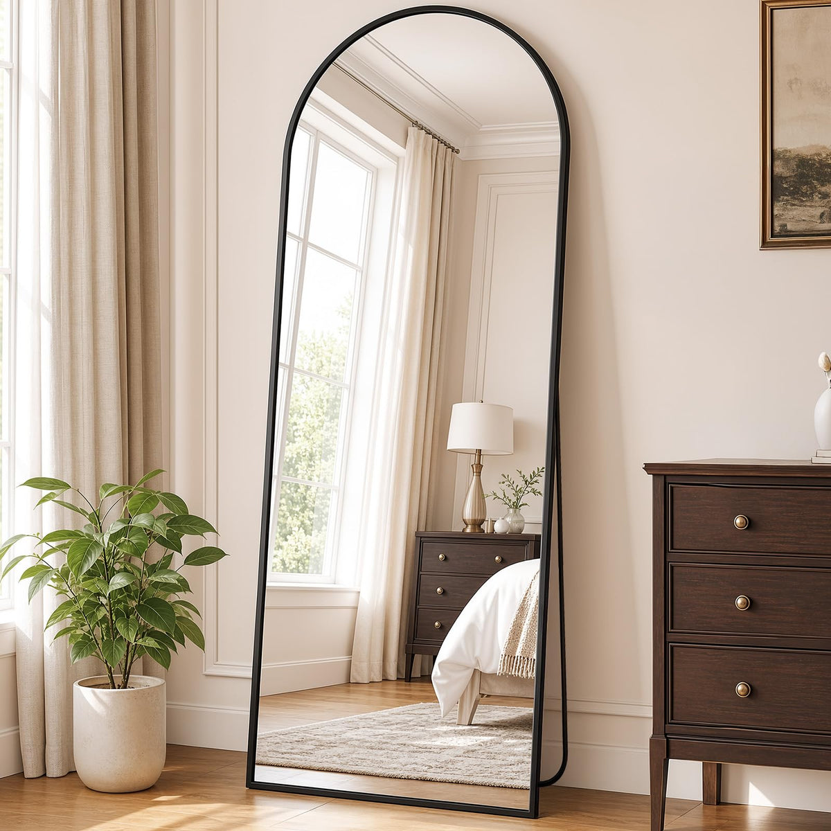 DUMOS Mirror Full Length Floor, Full Body Standing Mirror