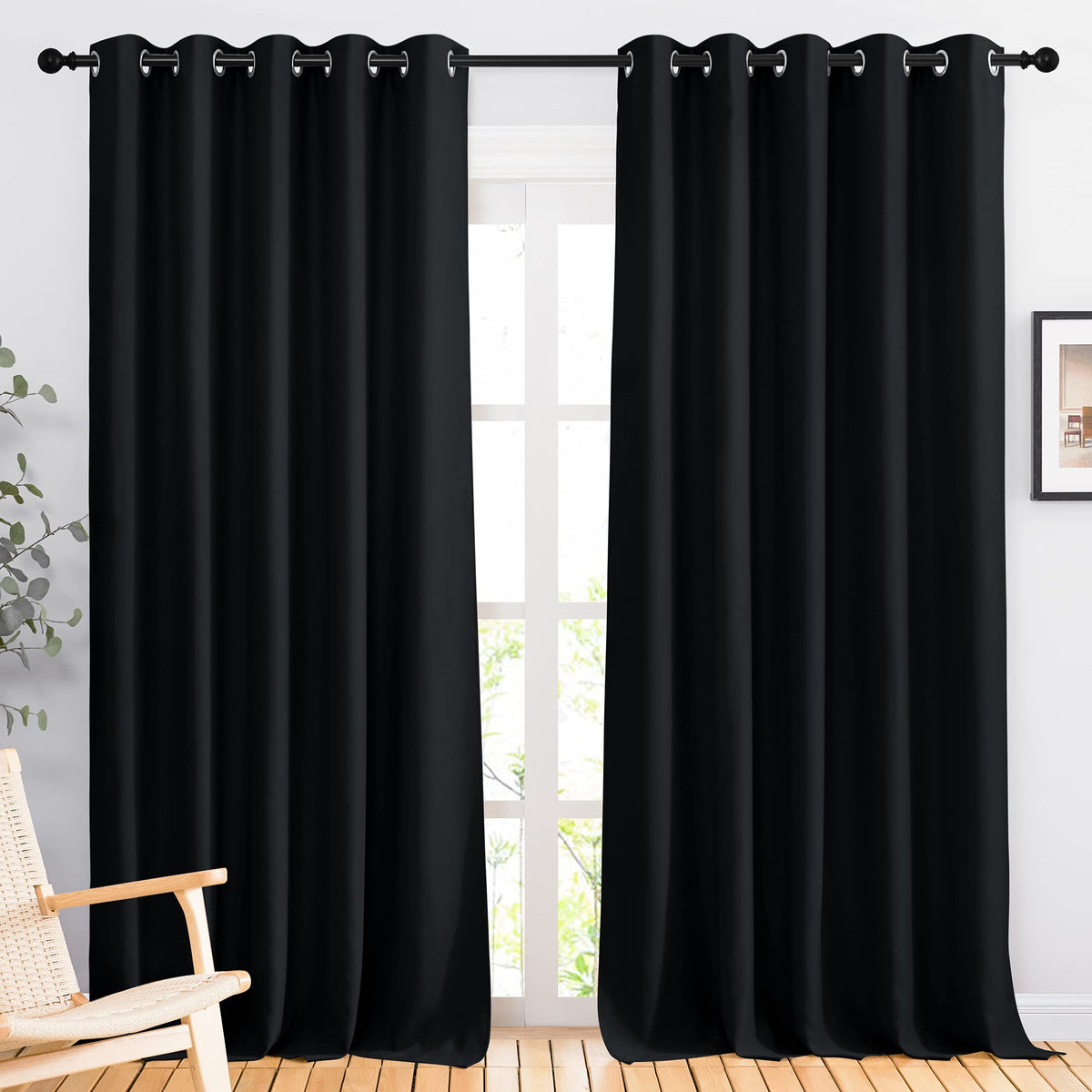 NICETOWN Grommet Blackout Room Darkening Curtains