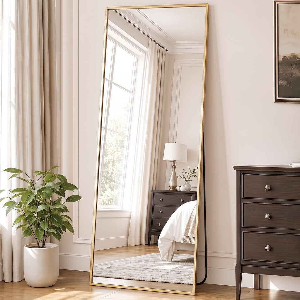 DUMOS Mirror Full Length Floor, Full Body Standing Mirror