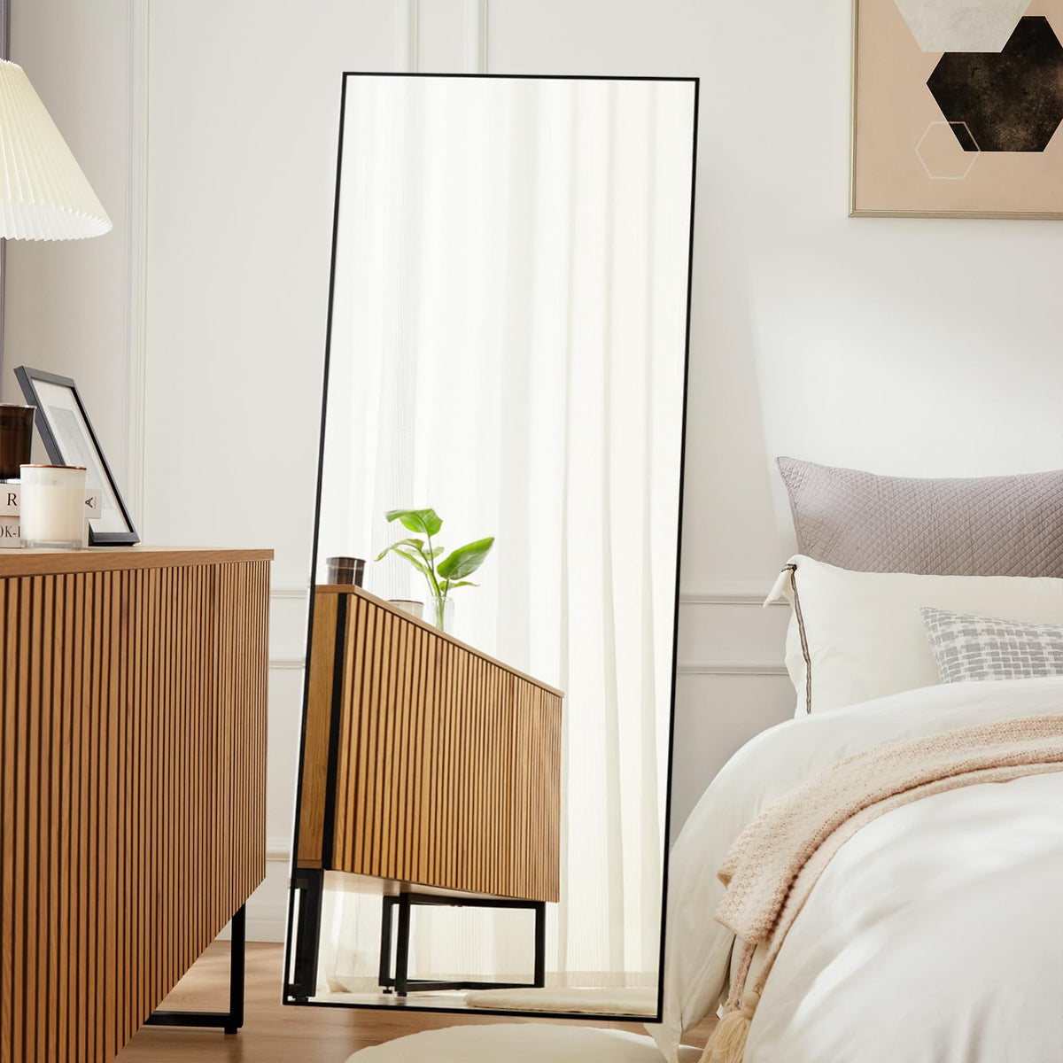DUMOS Mirror Full Length Floor, Full Body Standing Mirror