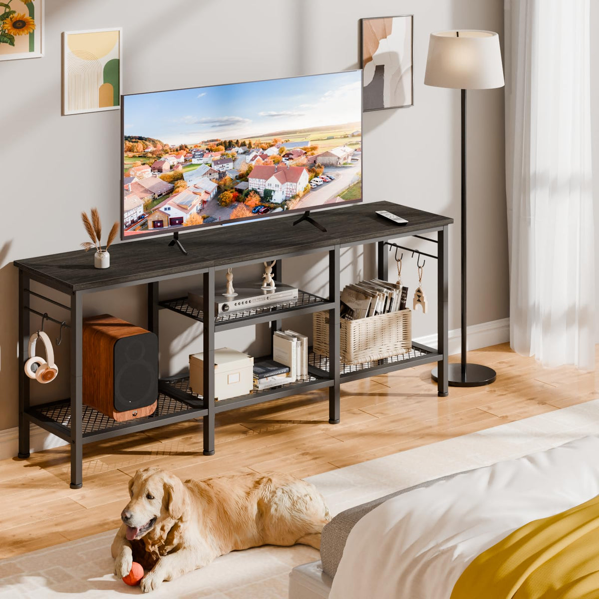Furologee TV Stand for TVs up to 55 Inch