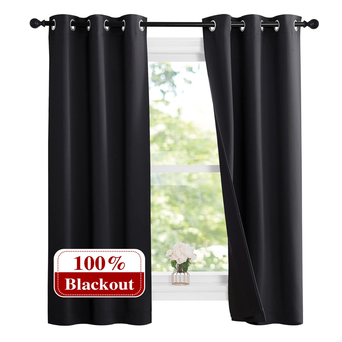 NICETOWN Full Blackout Double-Layer Curtains
