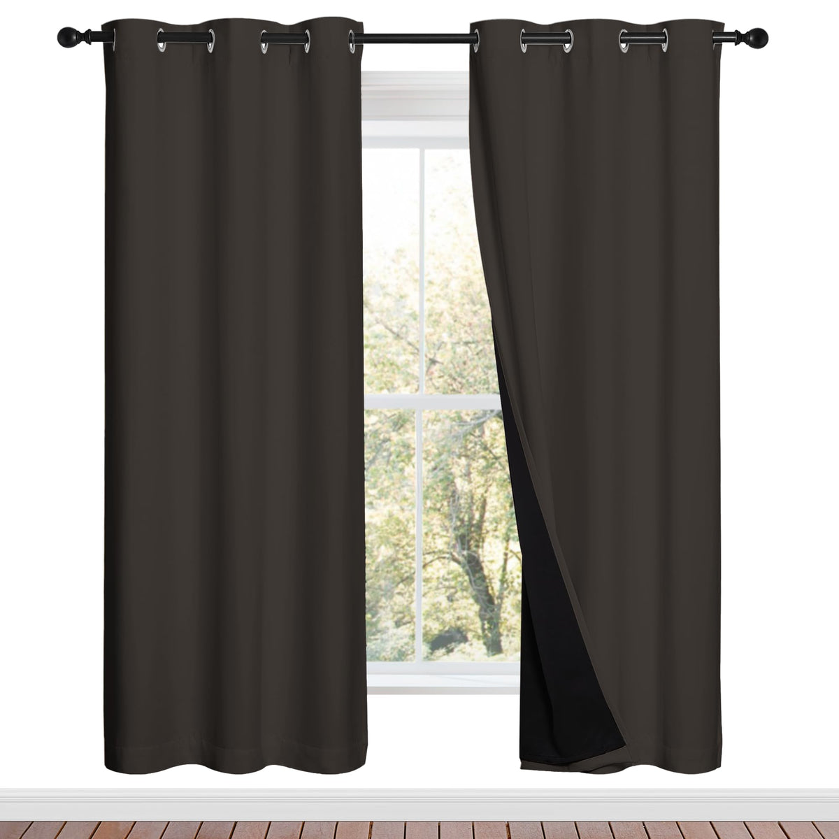 NICETOWN Full Blackout Double-Layer Curtains