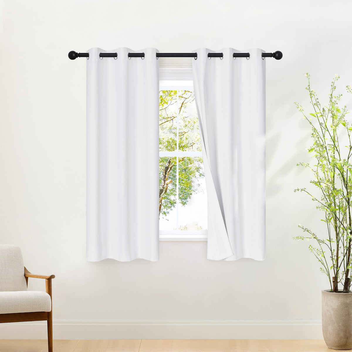 NICETOWN Grommet Blackout Room Darkening Curtains