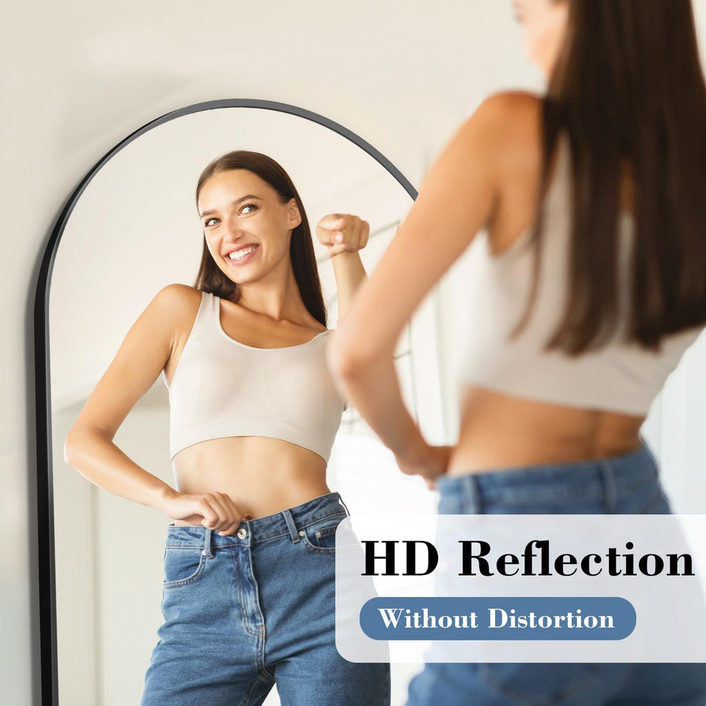 DUMOS Mirror Full Length Floor, Full Body Standing Mirror