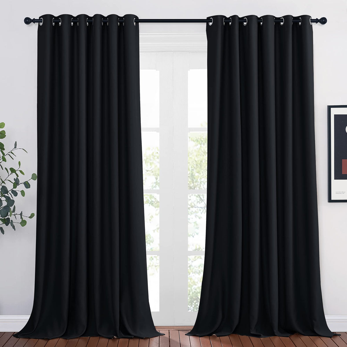 NICETOWN Grommet Blackout Room Darkening Curtains