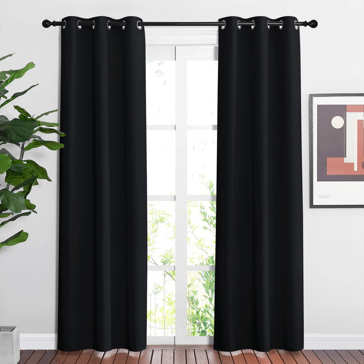 NICETOWN Grommet Blackout Room Darkening Curtains
