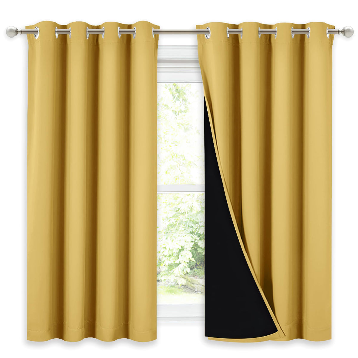 NICETOWN Full Blackout Double-Layer Curtains
