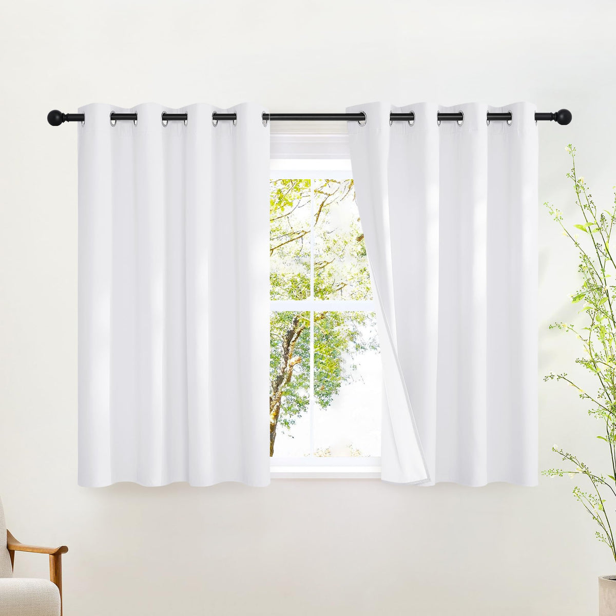 NICETOWN Grommet Blackout Room Darkening Curtains