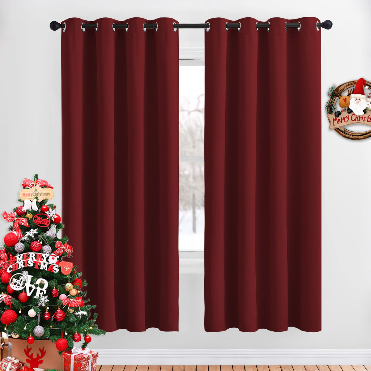 NICETOWN Grommet Blackout Room Darkening Curtains