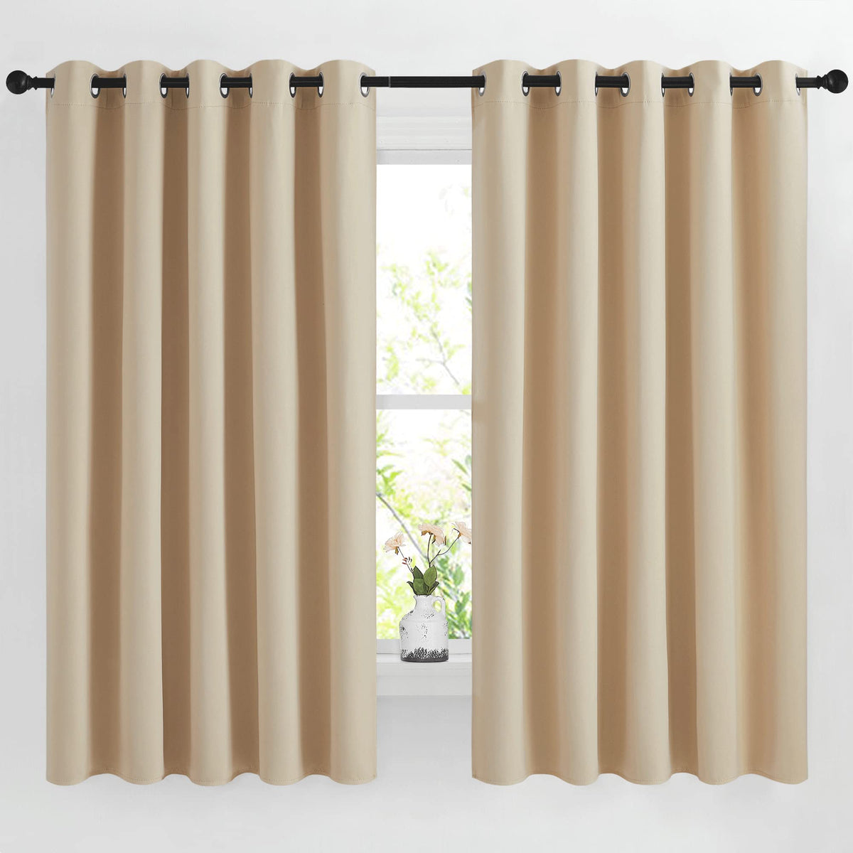 NICETOWN Grommet Blackout Room Darkening Curtains