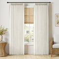 MIULEE Pinch Pleated Linen Light Filtering Curtains
