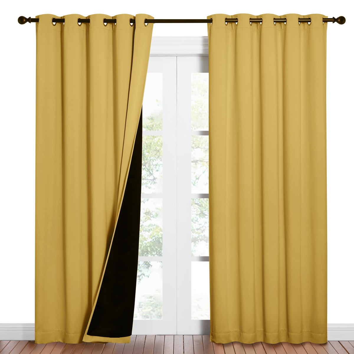 NICETOWN Full Blackout Double-Layer Curtains