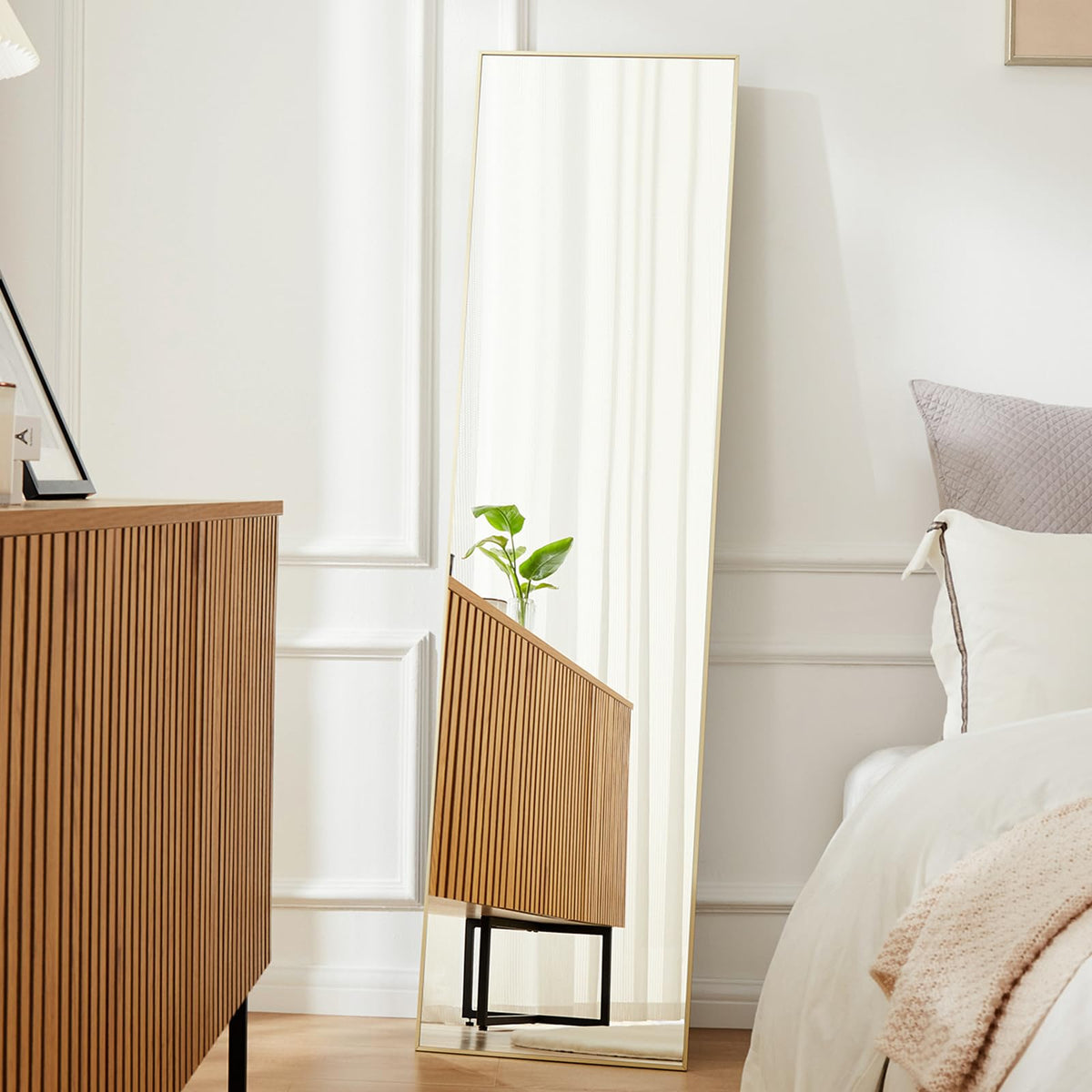 DUMOS Mirror Full Length Floor, Full Body Standing Mirror