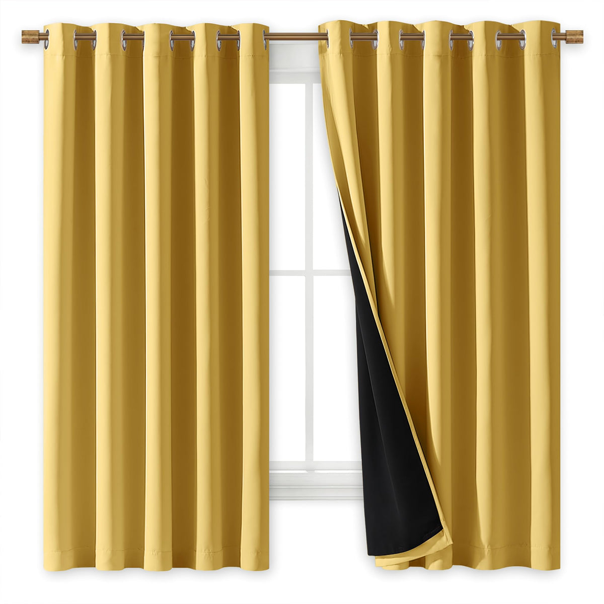 NICETOWN Full Blackout Double-Layer Curtains