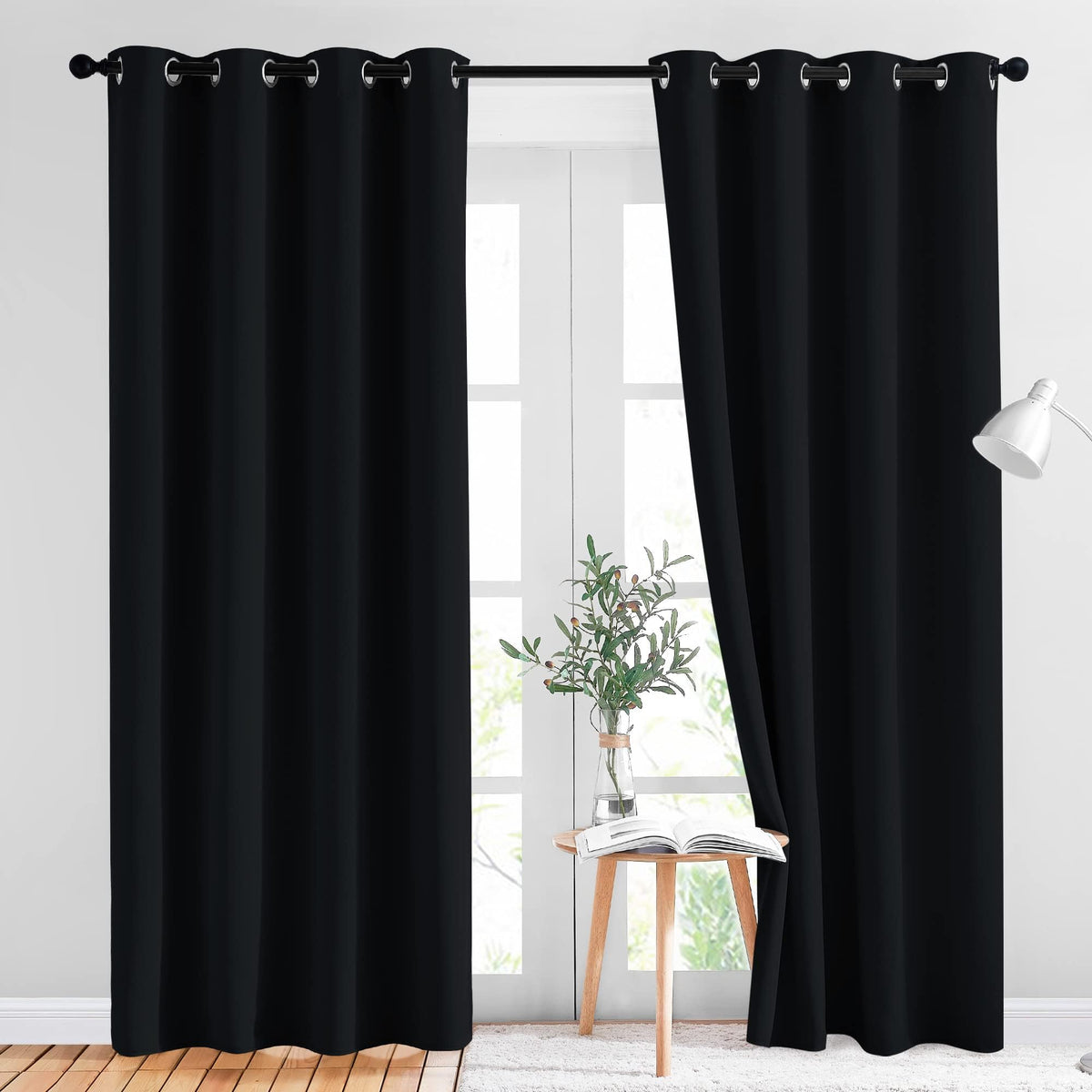 NICETOWN Grommet Blackout Room Darkening Curtains
