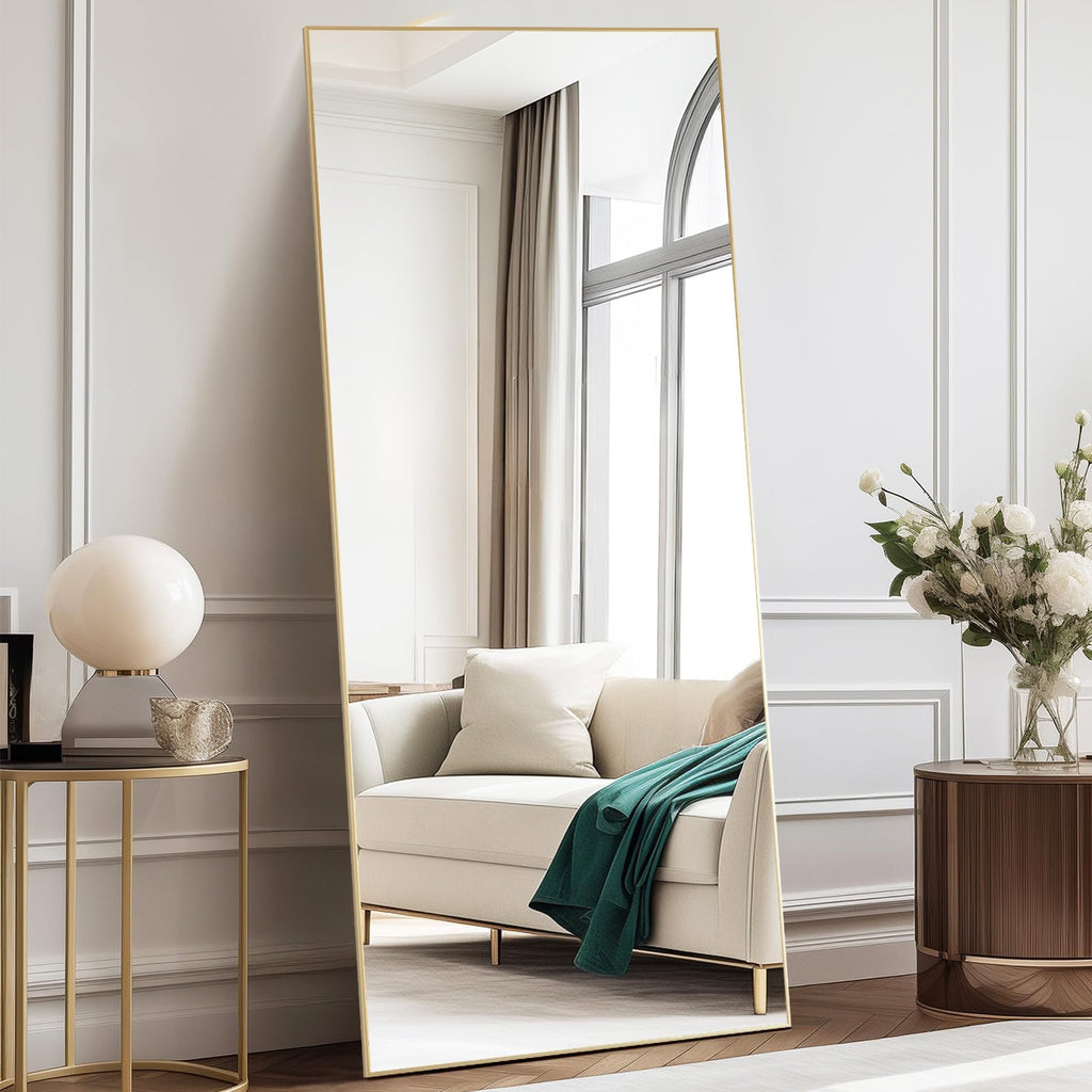 DUMOS Mirror Full Length Floor, Full Body Standing Mirror