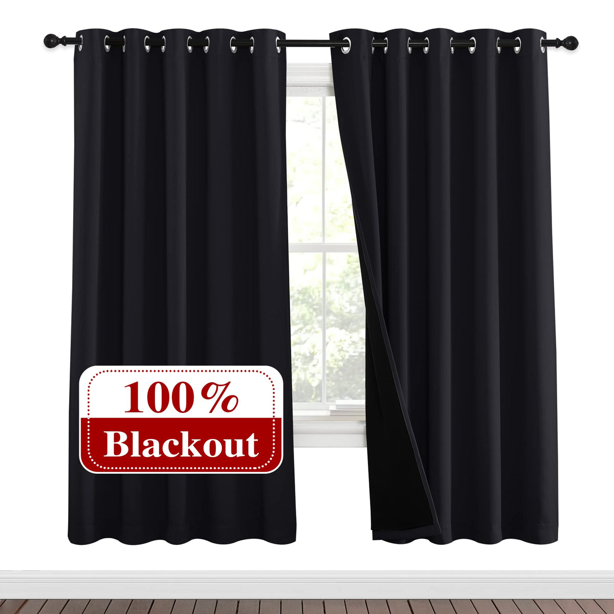 NICETOWN Full Blackout Double-Layer Curtains