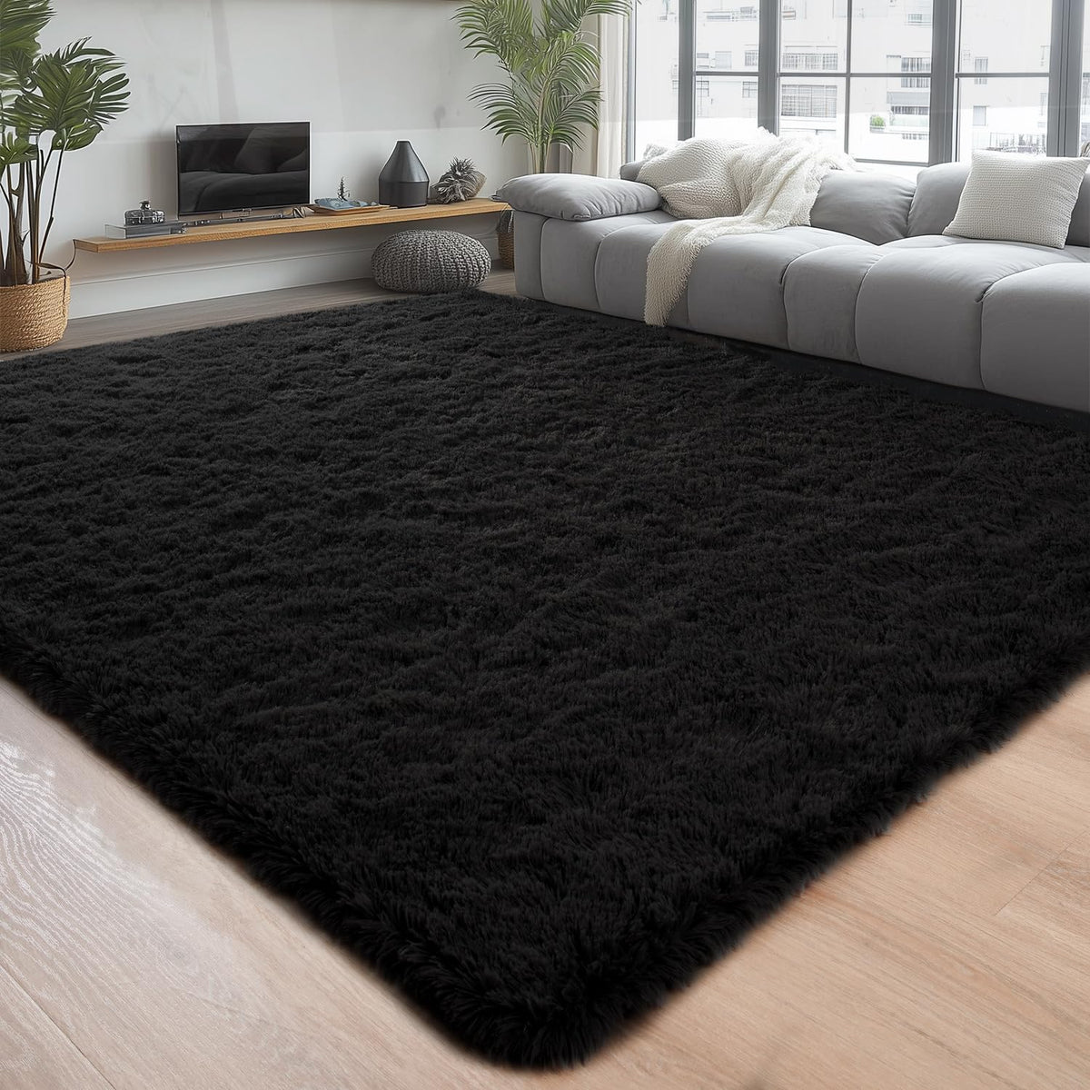 Chicrug Soft Runner Rug for Bedroom Living Room Plush Fluffy Rug 2x10
