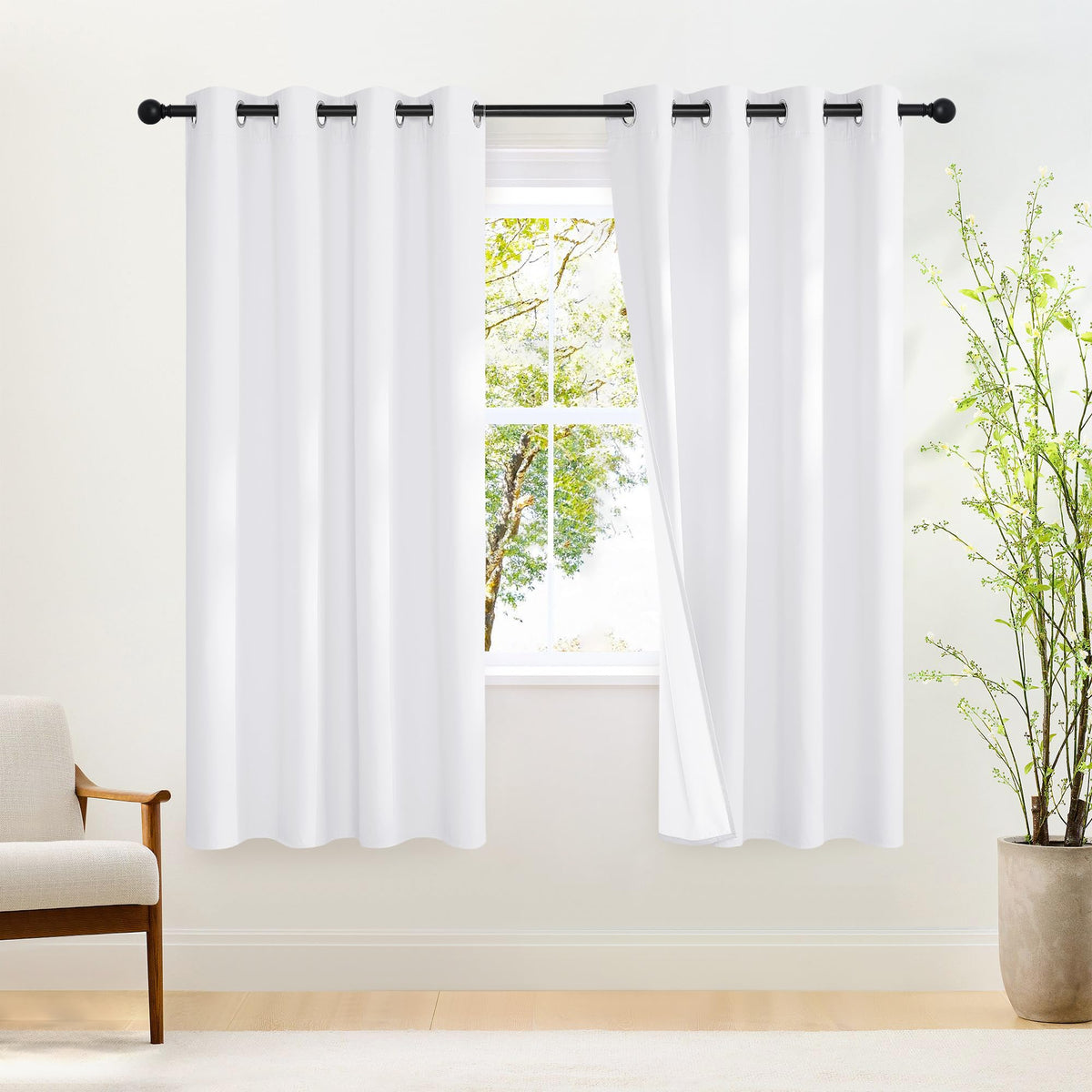 NICETOWN Grommet Blackout Room Darkening Curtains