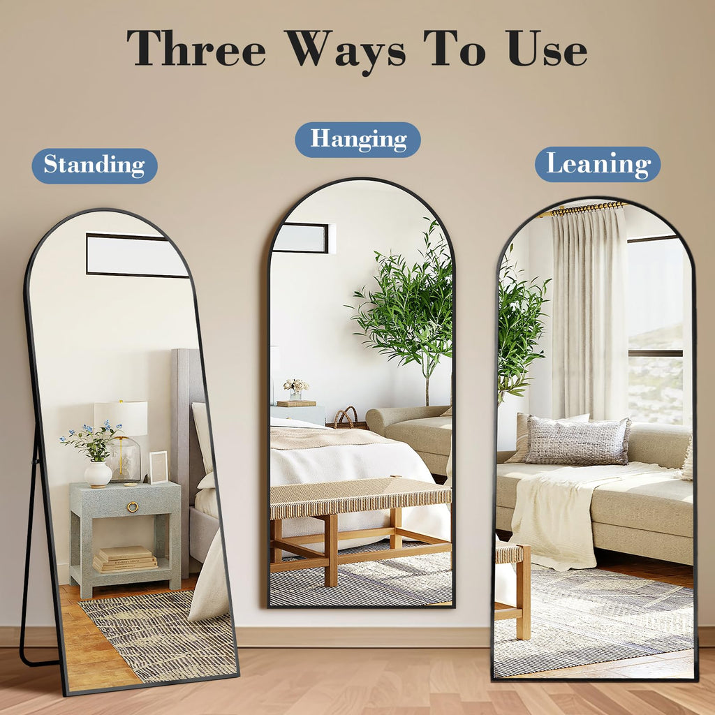 DUMOS Mirror Full Length Floor, Full Body Standing Mirror