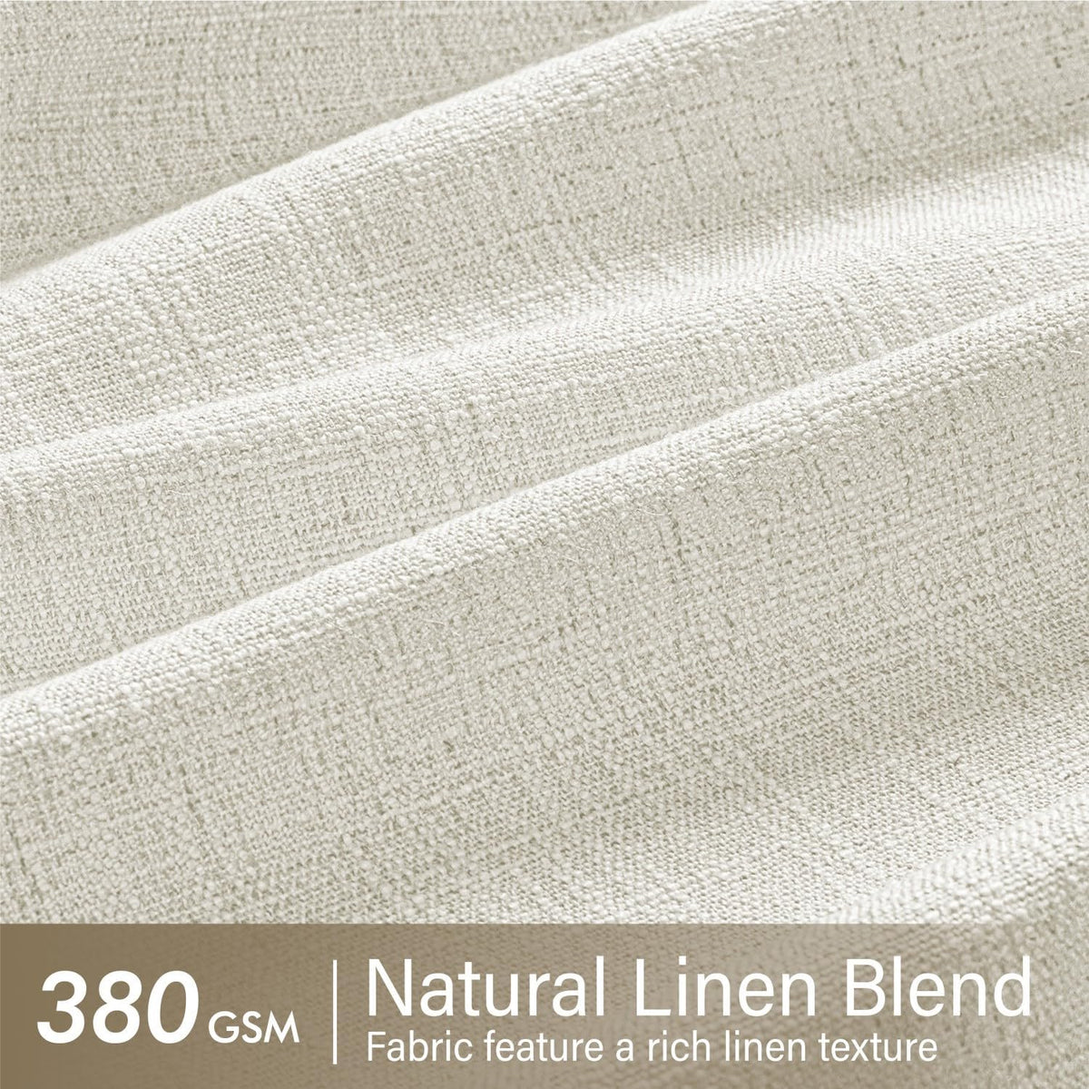 MIULEE Pinch Pleated Linen Light Filtering Curtains