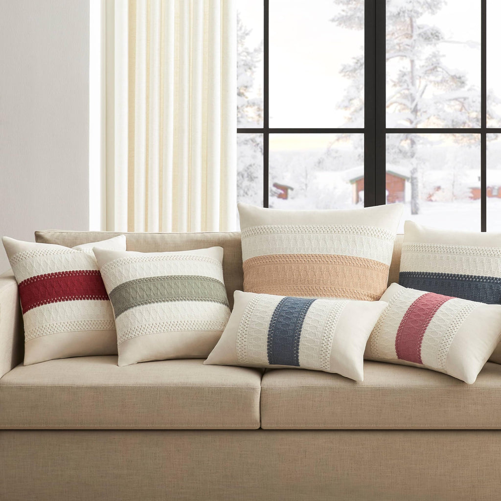 ZeeMart Contrast Throw Pillow Covers, 2-Pack Set