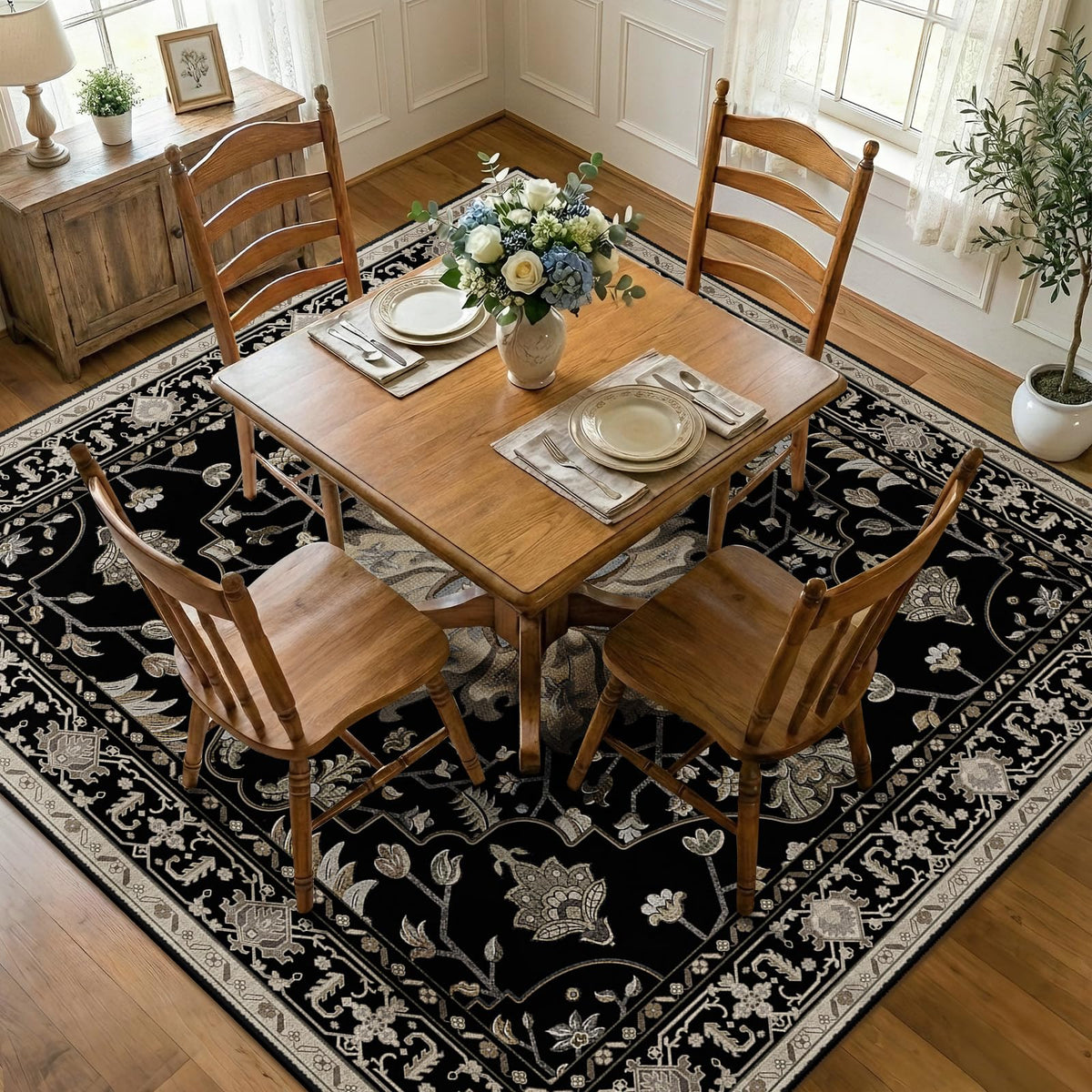 RELEANY Washable Area Rug
