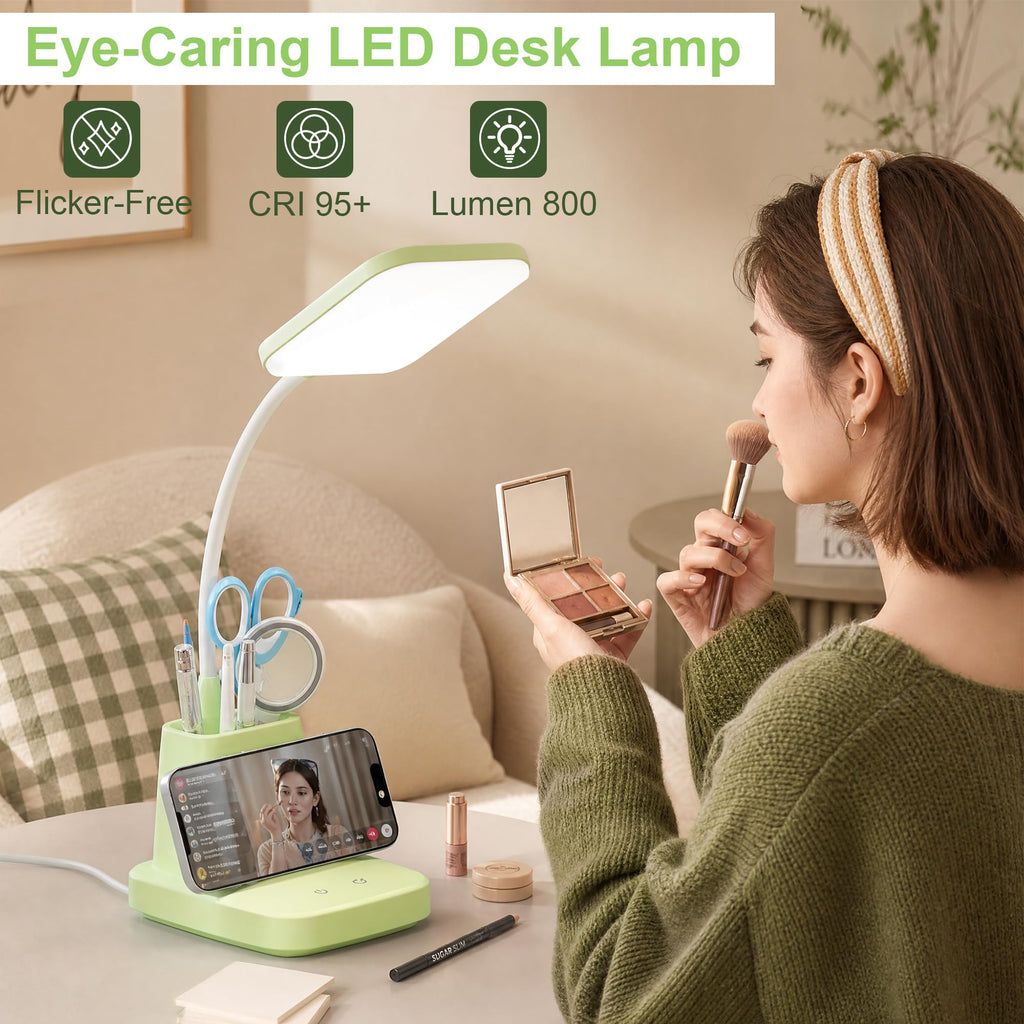 Sailstar Desk Lamp, Wireless Charger Small Desk Lamp, 3 Color Modes