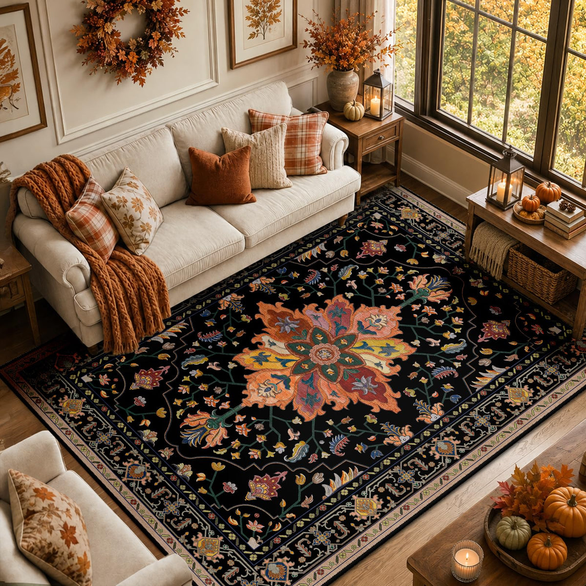 RELEANY Washable Area Rug