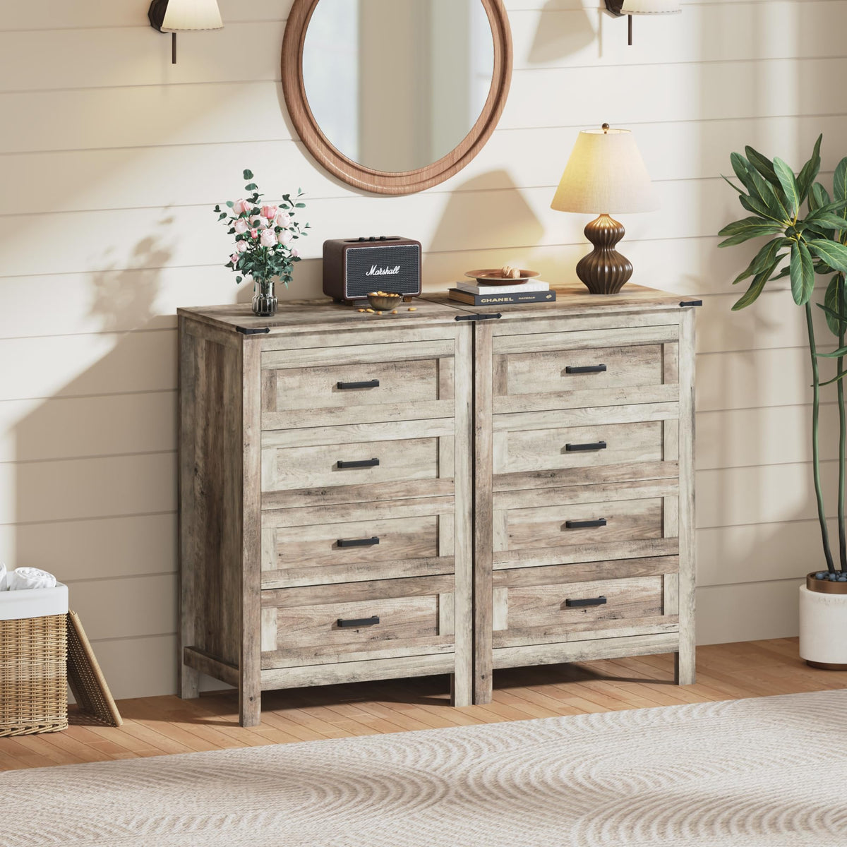 EazeHome Wooden Dresser for Bedroom