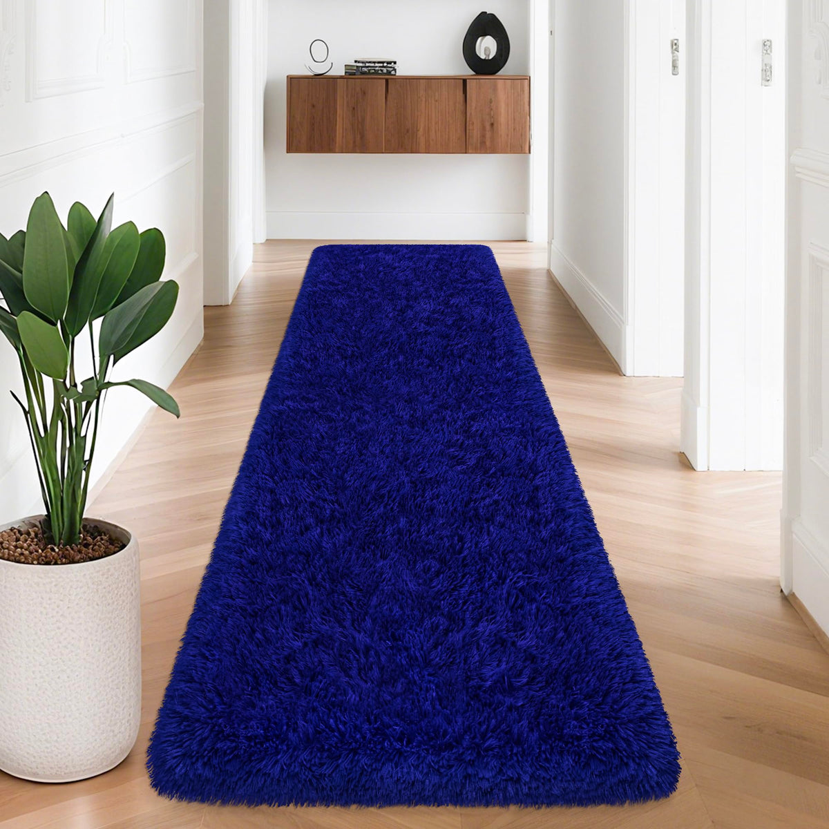 JiaoBaba Rainbow Tie-Dye Fluffy Area Rug for Kids
