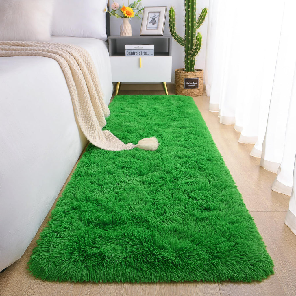Chicrug Soft Runner Rug for Bedroom Living Room Plush Fluffy Rug 2x10