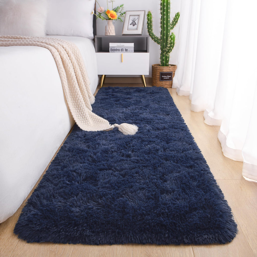 Chicrug Soft Runner Rug for Bedroom Living Room Plush Fluffy Rug 2x10