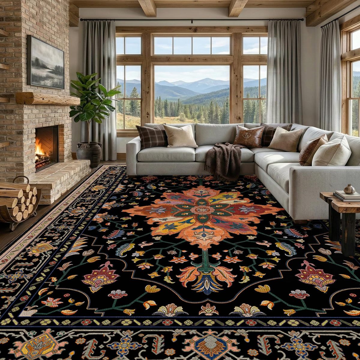 RELEANY Washable Area Rug