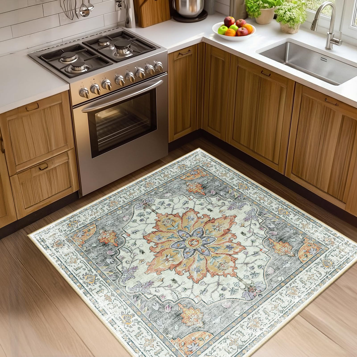 RELEANY Washable Area Rug