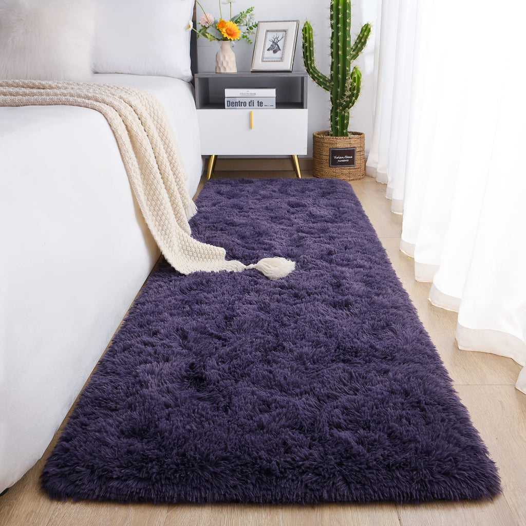 Chicrug Soft Runner Rug for Bedroom Living Room Plush Fluffy Rug 2x10