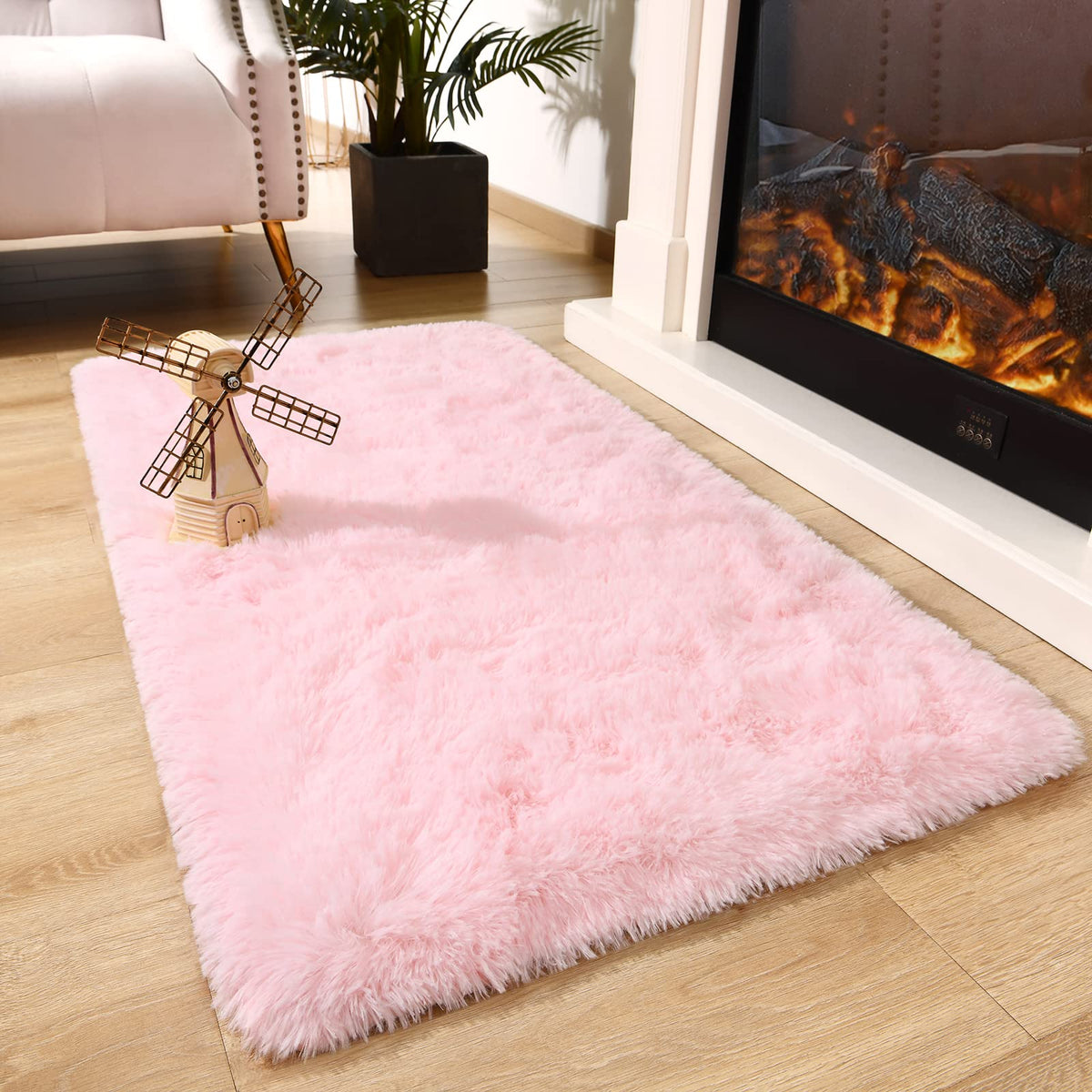 Chicrug Soft Runner Rug for Bedroom Living Room Plush Fluffy Rug 2x10