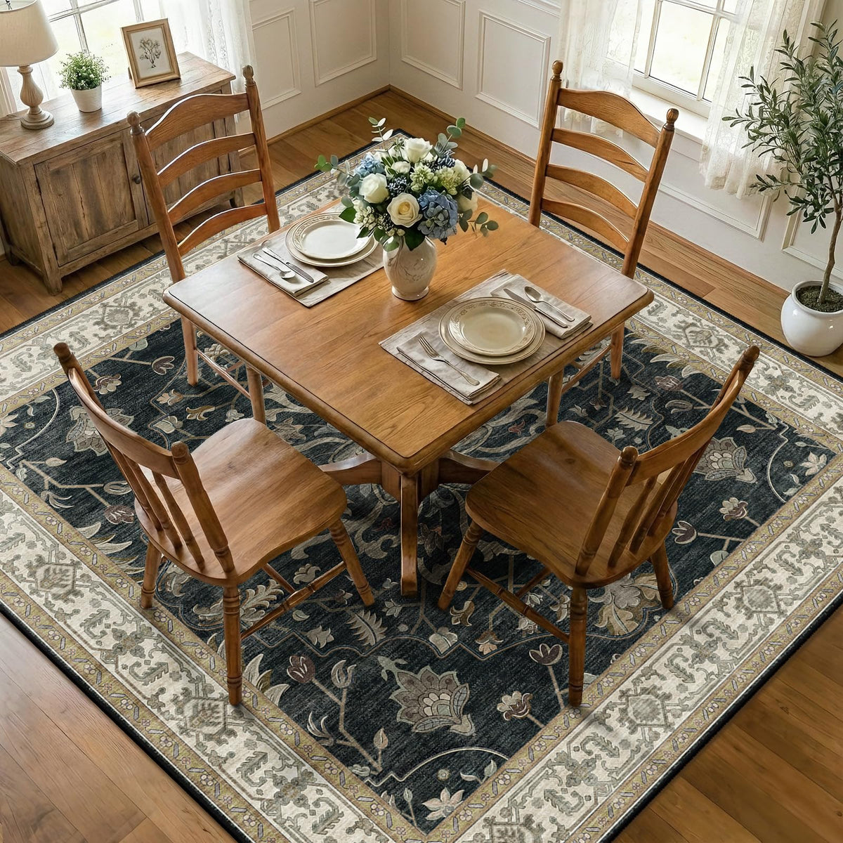 RELEANY Washable Area Rug