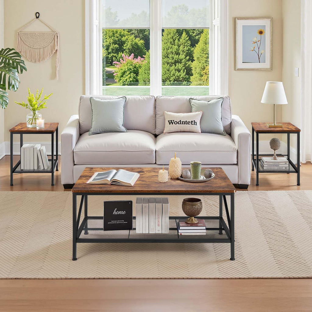 VEVOR 3 Pieces Living Room Table Sets